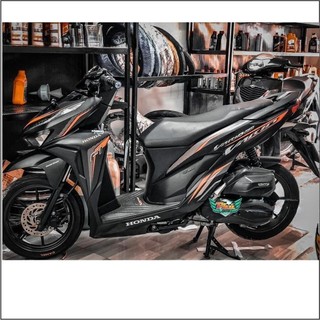 Tem Rời Vario đen nhám Cam 2020 (V)