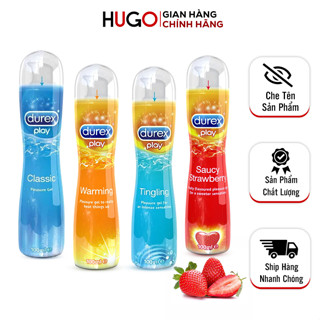 Gel Bôi Trơn Durex Saucy Strawberry Hương Dâu, Warming Ấm Nóng, Tingling Bạc Hà, Love Ngọt Ngào