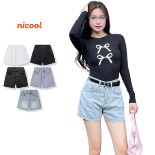 Quần Short Jean Nữ, Quần Đùi Nữ Form Ngắn Trẻ Trung Năng Động Nicool N41-D2