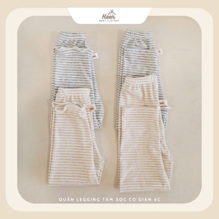 Quần Legging Tăm Sọc Cho Bé Gái, Bé Trai co giãn 4c cho bé từ 5-15kg