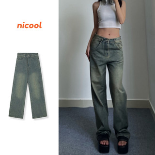 Quần Jean Nữ ống suông Wash cao cấp siêu hot Nicool N41-Q15