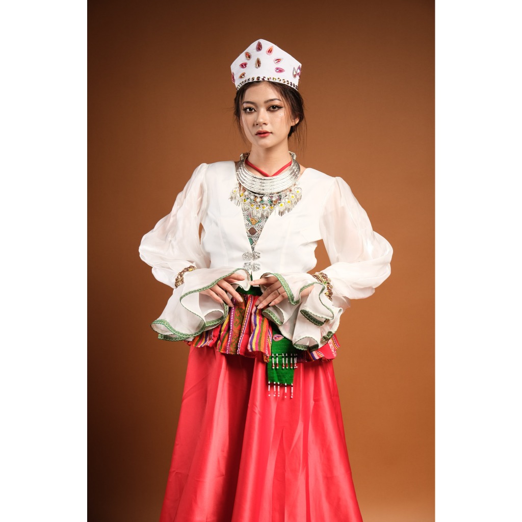 Trang Phục Dân Tộc Mường Trắng Nữ Thiết Kế