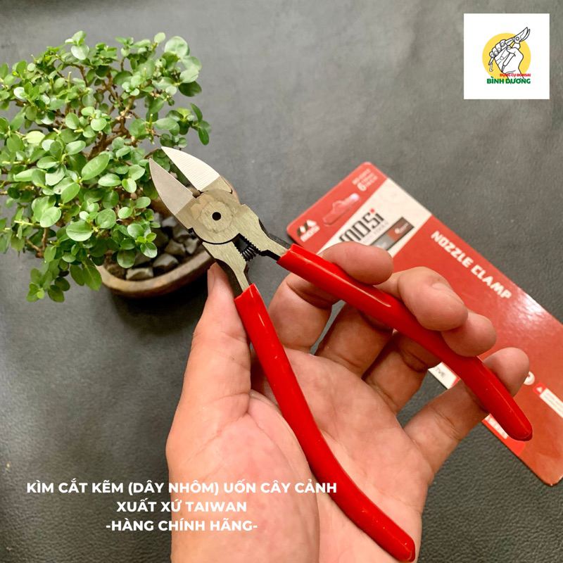 Kìm cắt dây kẽm uốn cây - kìm cắt dây nhôm uốn cây cảnh bonsai - xuất xứ ĐÀI LOAN dài 150 mm