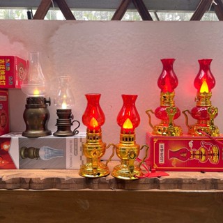Đèn dầu thờ cúng,đèn dầu điện tử chạy pin, cắm điện thờ cúng trang trí ban thờ phật giáo trang trí ban thờ ngày tết