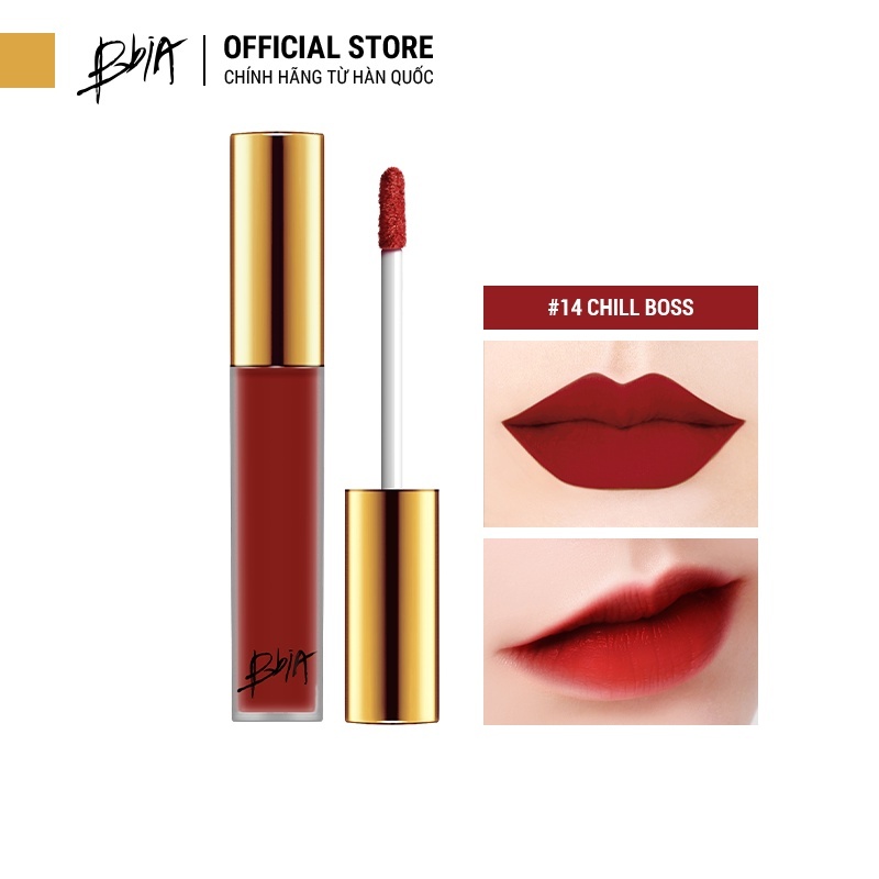 SON KEM LÌ BBIA LAST VELVET LIP TINT - 14 CHILL BOSS - ĐỎ GẠCH 5G