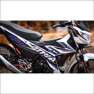Tem Rời Satria Trắng xanh Racing (F)