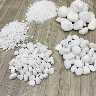 [ Nhiều size ] Đá sỏi trắng trang trí ( chọn size )