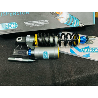 Phuộc Sau Bình Dầu Nitron Dành Cho Vario / Vision / Lead / SH Mode ( Size : 330MM ) Lò Xo Đen Bình Dầu Bạc >>>>