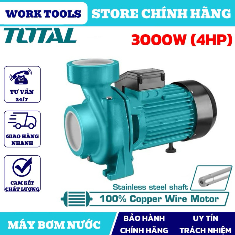 TOTAL Máy bơm nước 3000W (4HP) TWP230002