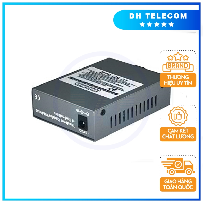 Chuyển đổi quang Netlink Converter HTB GS-03 10/100/1000M 2 cổng