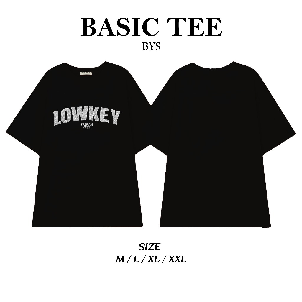 Áo thun LOWKEY Áo Phông Unisex Đủ Size Kim Tuyến Beautiful Honey