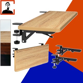 Khay Bàn Phím, Bảng Mở Rộng Bàn Làm Việc, Bảng Kê Tay kẹp bàn, gấp gọn 90 độ, không cần khoan lỗ