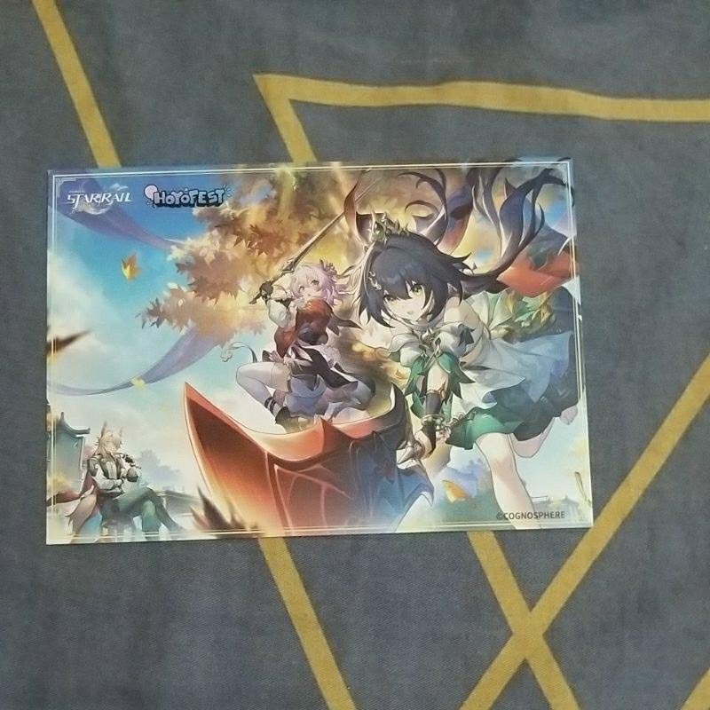 Ticket honkaistarrail, Postcard Honkai Star Rail, bong bóng Pom Pom