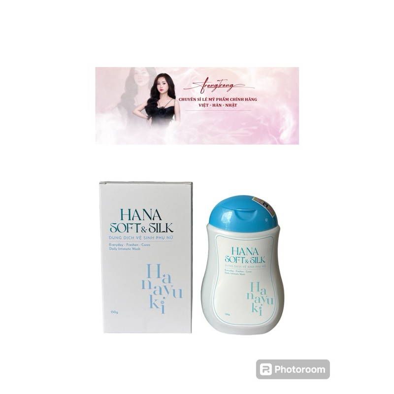 DUNG DỊCH VỆ SINH HANA XANH SOFT & SILK MẪU MỚI