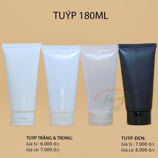 TUÝP NHỰA RỖNG ĐỰNG KEM 180ML