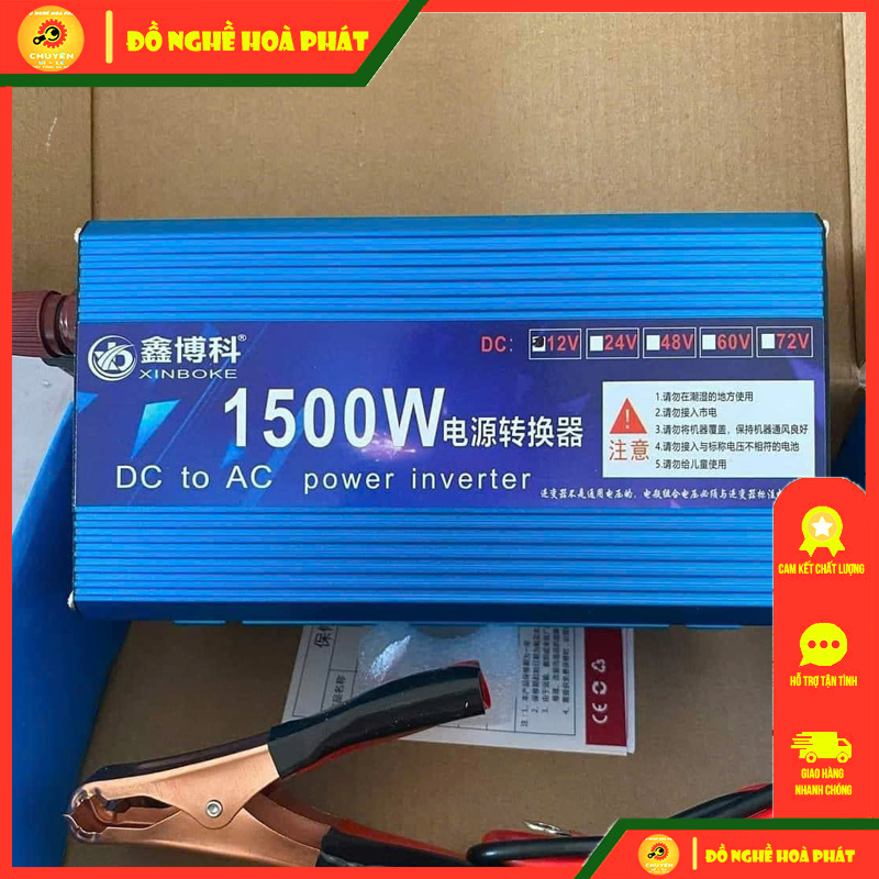 Bộ kích 12v lên 220v 1500w - Bộ kích điện 1500w
