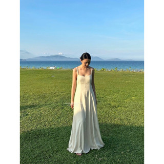  Amour dress - Đầm Dây Hở Lưng Linen Nữ Tính   ảnh chính chủ   