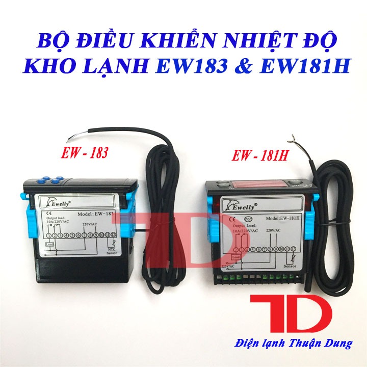 Bộ điều khiển nhiệt độ kho lạnh Ewelly EW181Y & Ewelly EW183 Vật tư Điện lạnh Thuận Dung