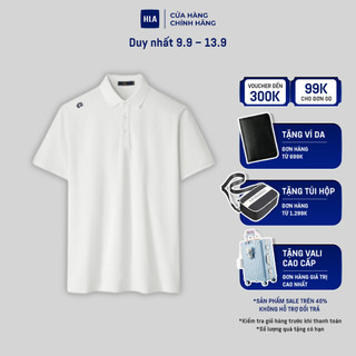 HLA - Áo POLO nam ngắn tay cao cấp mềm mịn thoáng khí New Sports lapel quick-drying short-sleeved polo shirt