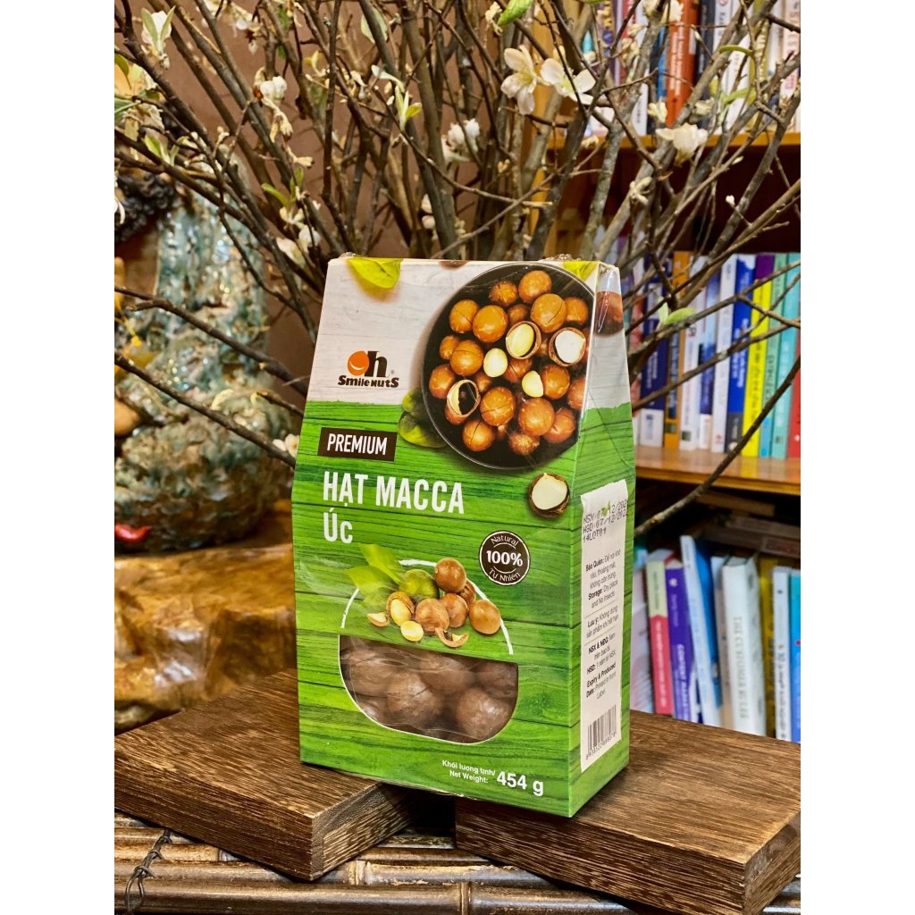 Hạt Macca Úc nứt vỏ 454gr
