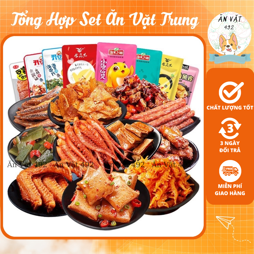 Tổng Hợp Set Ăn Vặt Trung Ngon Hot - Ăn Vặt 492