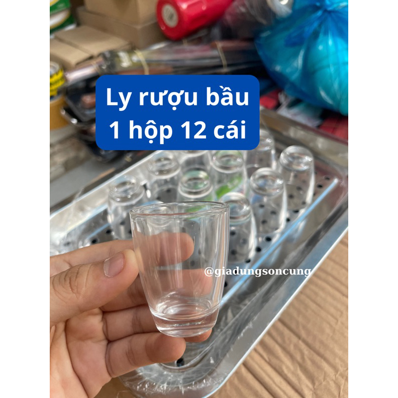 Hộp 12 ly rượu thuỷ tinh