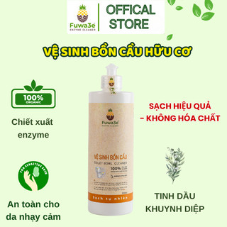 Vệ Sinh Bồn Cầu Sinh Học Fuwa3E - Thành Phần Tự Nhiên- Tinh Chất Khuynh Diệp Kháng Khuẩn Chai 500ml