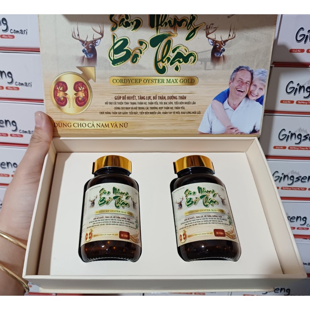 SÂM NHUNG BỔ THẬN CORDYCEP OYSTER MAX GOLD GIÚP BỔ HUYẾT, TĂNG LỰC, BỔ THẬN, DƯỠNG THẬN