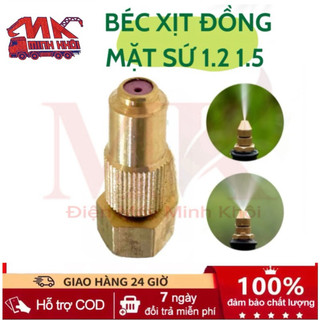  Béc Xịt Vòi Xịt Đồng Thau Mặt Sứ 1.2li Và 1.5li Tưới Cây Rửa Xe Phun Thuốc Chịu Áp Lực Cao Có Thể Điều Chỉnh 