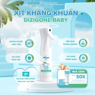 Xịt kháng khuẩn DIZIGONE Baby 300ml - Kháng khuẩn, phòng bệnh và bảo vệ bé; chăm sóc tổn thương da lành nhanh