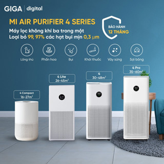 Máy lọc không khí Xiaomi Mi Air Purifier Gen 4 / 4 Lite / 4 Pro / 4 Compact - Bản quốc tế kết nối App Mihome