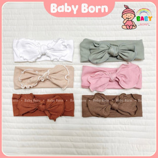 Turban, băng đô Anminaza tăm tre mềm mại, dễ thương cho bé Baby Born shop