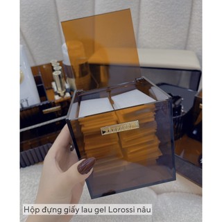  Hộp đựng giấy lau gel hộp đựng giấy lau gel mica  phụ kiện nail chính hãng 