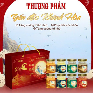   Hộp 8 Hũ  Yến Sào Chưng Thượng Phẩm Cung Đình Yến hũ 70ml 35% Tổ Yến Sào Khánh Hoà nguyên chất cao cấp 