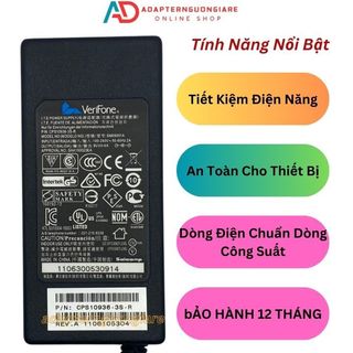 Adapter nguồn máy pos Verifone 9V 4A - sạc máy quẹt thẻ Verifone 9v 4a