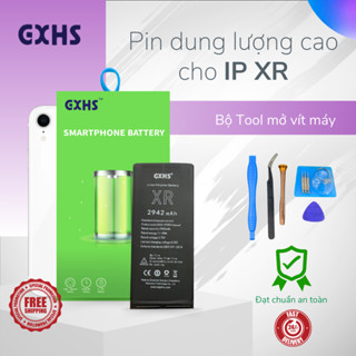 Pin GXHS chính hãng cho IP XR dung lượng cao và chuẩn 3590mAh, tặng kèm bộ vít tháo lắp và seal dán pin