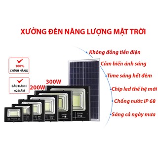  Đèn pha năng lượng mặt trời 100W 200W 300W 500W 800w & 1000W vỏ nhôm 