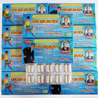 10 hộp Dưỡng Khớp Long Phụng viên nang (nhộng) trắng Đặng Hồng Phước vỉ 10 khuôn