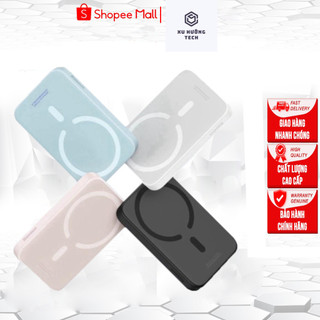Sạc dự phòng không dây cho IPHONE từ tính, dây sạc nhanh pin 5000mah mini nhỏ gọn cao cấp hỗ trợ cho Iphone 12 13/IPHONE