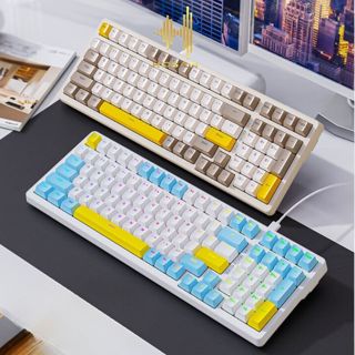 Bàn Phím Cơ Có Dây HOSAN K3 MAX New 2024 Gaming 100 Phím, Led 19 Chế Độ