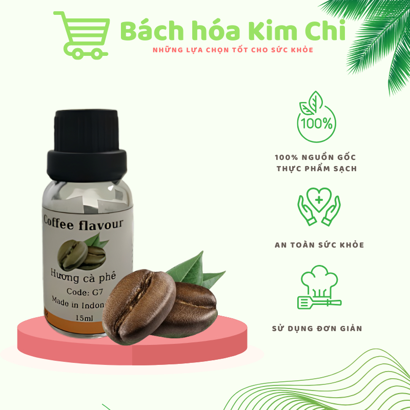 Hương cà phê G7 (Chuẩn hương vị cà phê G7) - Hương liệu thực phẩm an toàn, chất lượng