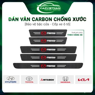 Miếng Dán Carbon Chống Trầy Xước Bậc Cửa, Cốp Xe Ô Tô Mazda, Hyundai, Toyota, Kia, KIA NEW, Ford, Mitsubishi, Peugeot