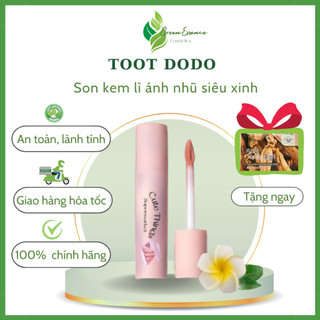 Son lì ánh nhũ TOOT DODO siêu xinh - Son tone Hồng đất có kim tuyến lấp lánh siêu lì, bền màu