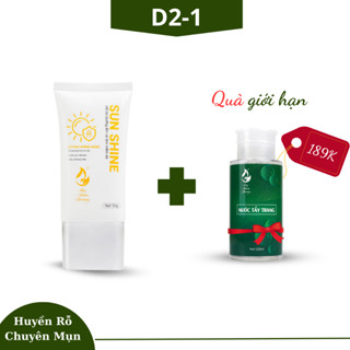Kem Chống Nắng Sun Shine Nâng Tone Dành Cho Da Mụn Da Nám - Tàn Nhang Mộc Thiên Hương - 50gr Mã (D2)