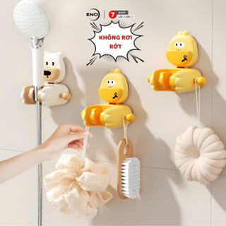 Giá đỡ vòi sen hút chân không vịt con chắc chắn, giá treo vòi hoa sen tắm không khoan đục ENO - GD03
