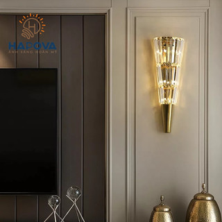 Đèn tường pha lê phòng ngủ HAPOVA FLORA 602