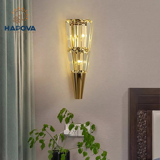 Đèn tường pha lê phòng ngủ HAPOVA FLORA 602