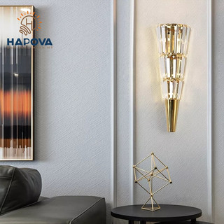 Đèn tường pha lê phòng ngủ HAPOVA FLORA 602
