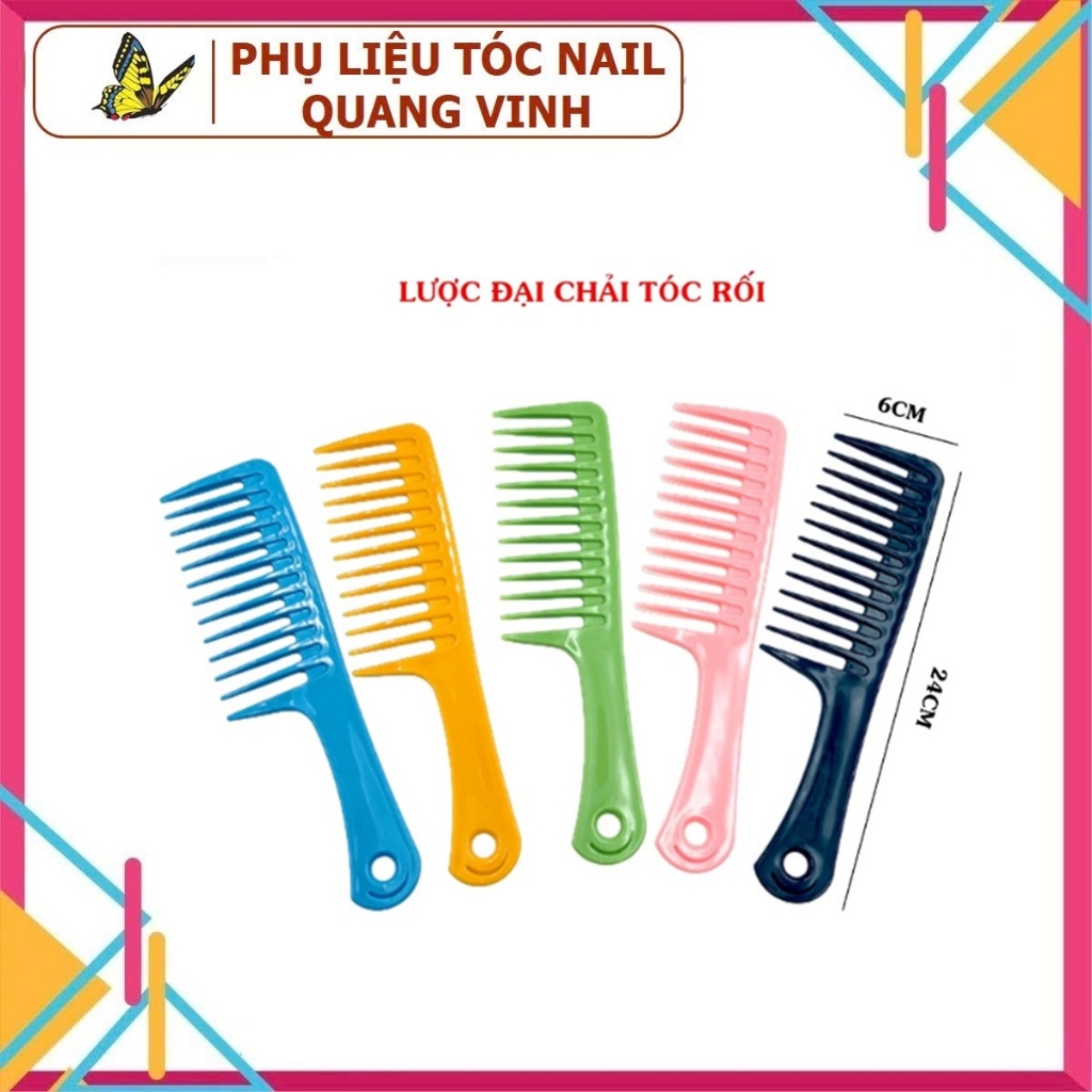 Lược đá lược to chải tóc rối (6 màu chọn lựa)