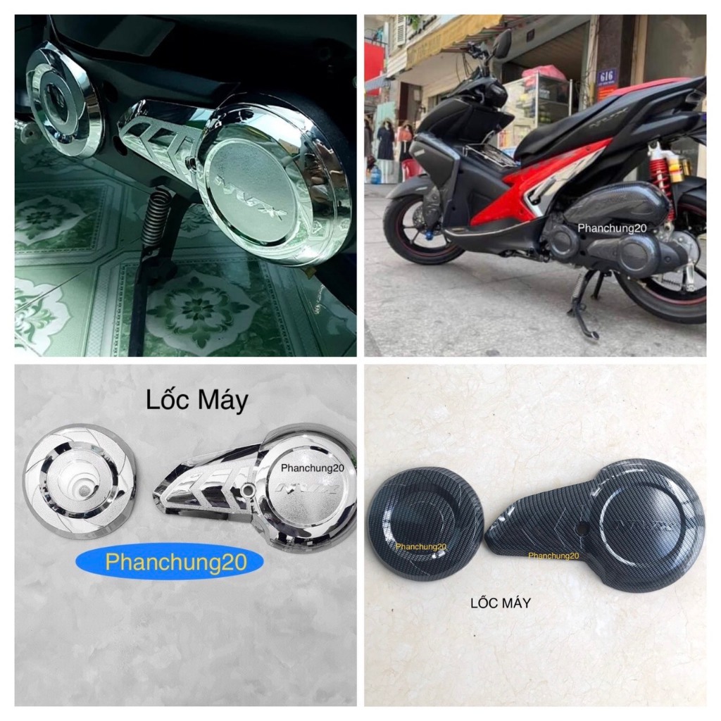 NVX 2016 2017 2018 2019 2020 ( V1 ) ỐP LỐC MÁY DÙNG CHO XE NVX - V1 CROM / CACBON